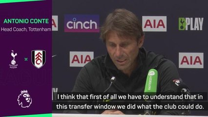 Spurs need 'three transfer windows' to be title contenders - Conte