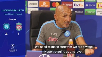 'We've shown our level' - Spalletti after Napoli thrash Liverpool