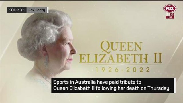 Australian sports pay tribute to Queen Elizabeth II