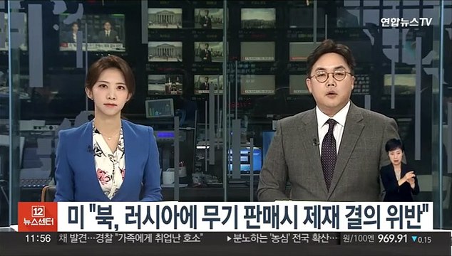 미 재무부 북, 러에 무기 판매시 제재 결의 위반…추가 제재