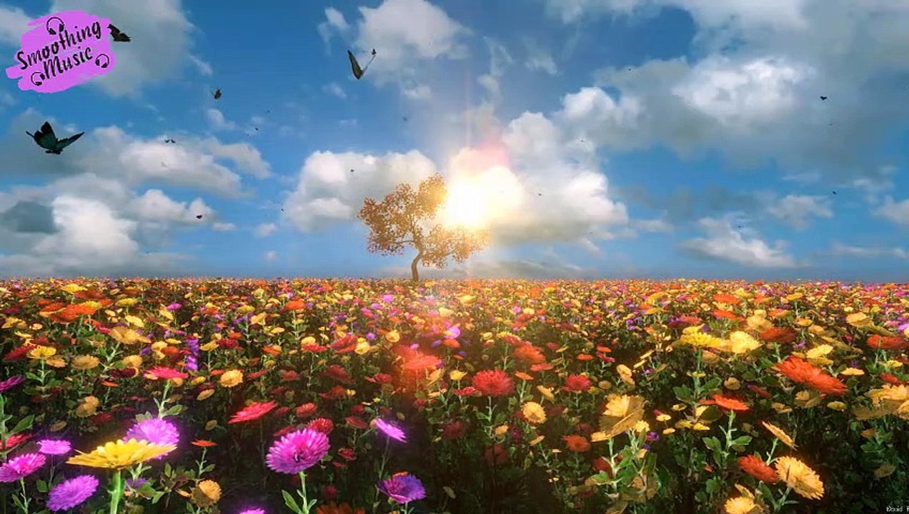 Peaceful music with nature sounds of rose and rain for relaxation and sleep, meditation and yoga music.