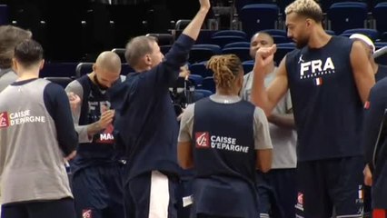 Último entrenamiento de Francia antes de la final contra España en el Eurobasket 2022