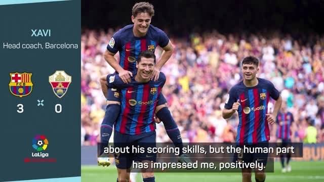 Xavi surprised by Lewandowski's personality