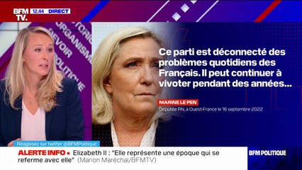 Marion Maréchal juge une phrase de Marine Le Pen "méprisante": "Reconquête n'est pas un parti bourgeois"