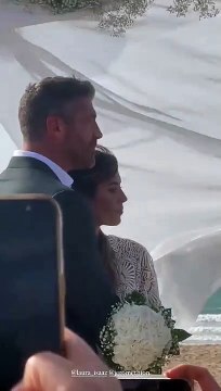 Alexandra Rosenfeld au mariage de Laura Isaaz (ex-compagne de Nicolas Duvauchelle) et Jérôme Thion, célébré le 17 septembre 2022.