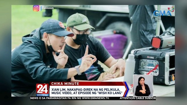 Xian Lim, nakapag-direk na ng pelikula, music video, at episode ng Wish Ko Lang | 24 Oras Weekend