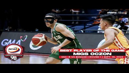 NCAA Season 98 | Best Player: Migs Oczon (Benilde vs SSC-R) | Men's Basketball Round 1