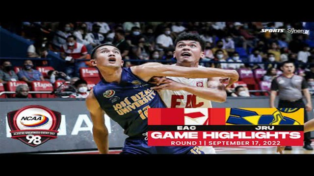 NCAA Season 98 | Game Highlights: JRU vs EAC | Men's Basketball Tournament Round 1