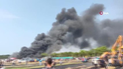 Tayvan'da otoparkta yangın: 25 araç küle döndü