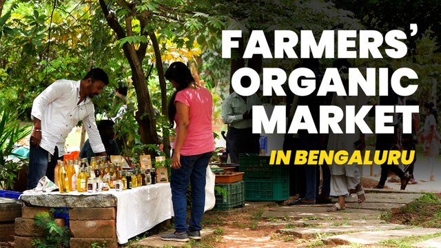 This farmers' market in Bengaluru sells organic produce directly to customers