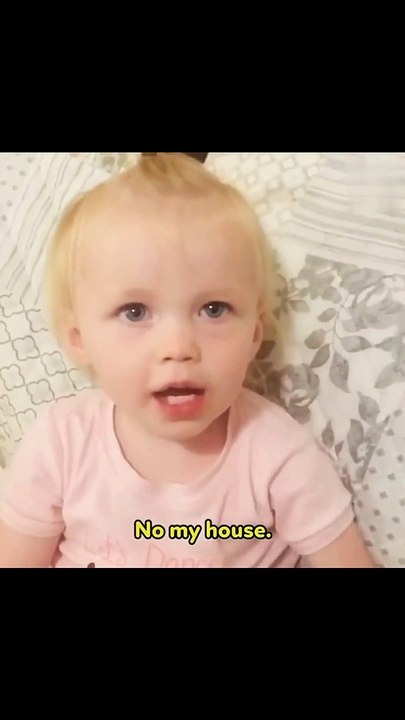 Cute Baby arguing with her moom funny moment