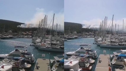 Çeşme’de orman yangını