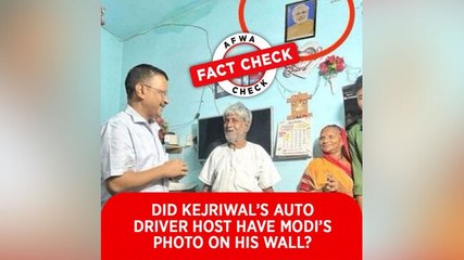 Fact Check: Did Kejriwal’s auto driver host have Modi’s photo on his wall?