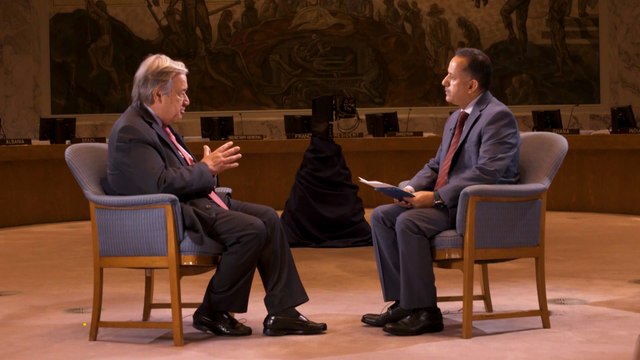 لقاء اليوم مع الأمين العام للأمم المتحدة أنطونيو غوتيريش