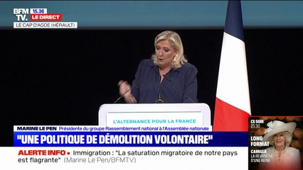Marine Le Pen: "Si je quitte la présidence du RN, je ne renonce pas au combat politique"