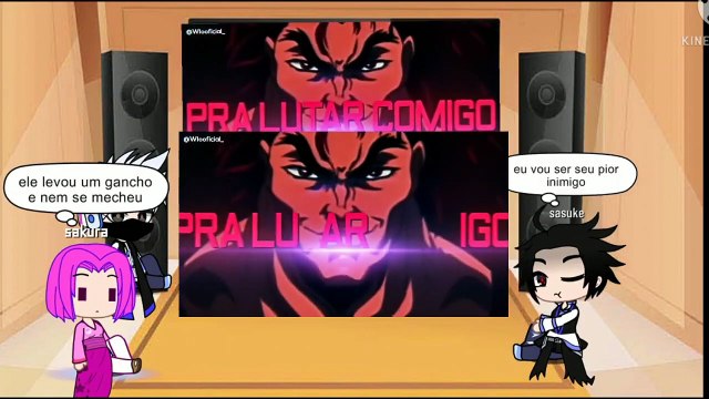 Time Naruto React ao Rap do yujiro hanma #anime #gacha #top