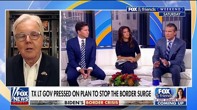 Texas lieutenant governor pressed on plan to mitigate migrant surge(360P)