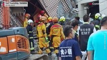 Victims rescued in Taiwan after earthquake