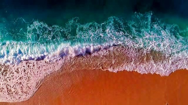 video of sea, waves and and sandy beach of Kaputaş