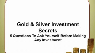 4 - 5 Questions To Ask Yourseld Before Making Any Investment