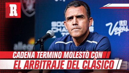 Ricardo Cadena terminó molesto con el trabajo arbitral del Clásico Nacional