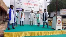 साबरमती से 5 रेलवे कर्मचारी साइकिल यात्रा पर दिल्ली रवाना