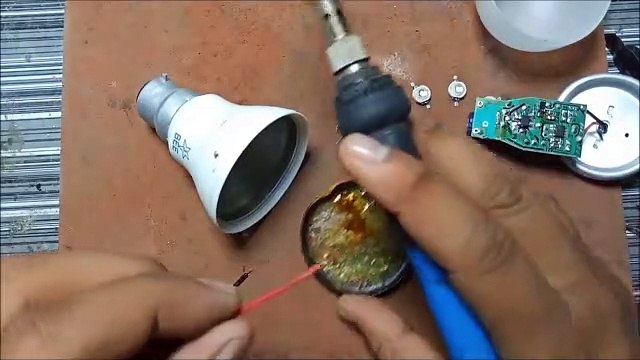 LED BULB REPAIR rechargeable LED bulb repair लाइट जाने पर नहीं जल रहा कैसे सही करे inverter bulb repair