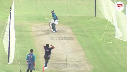 Babar Azam trying different shots for T20_HIGH