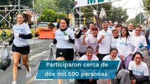Corren y recogen basura: participan en maratón especial en la Miguel Hidalgo