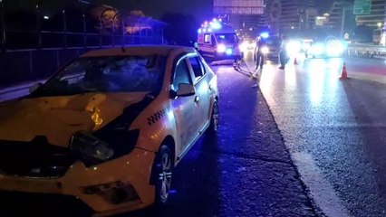 Ataşehir'de taksinin çarptığı bir kişi hayatını kaybetti