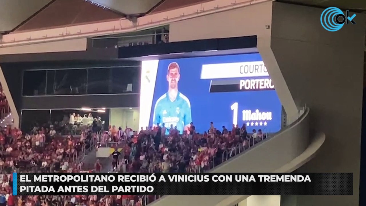 El Metropolitano recibió a Vinicius con una tremenda pitada antes del partido
