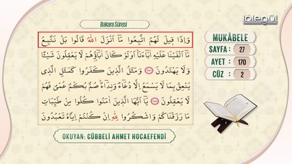 Cübbeli Ahmet Hocaefendi ile Mukâbele 2. Cüz