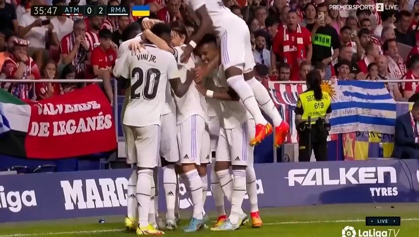 Federico Valverde Goal -  Atletico Madrid vs Real Madrid 0-2 18/09/2022