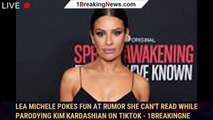Lea Michele Pokes Fun at Rumor She Can't Read While Parodying Kim Kardashian on TikTok - 1breakingne
