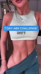 7 day abs challenge  weight loss  abs  slim waist  gym workout  at home workout video  health