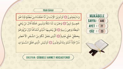 Cübbeli Ahmet Hocaefendi ile Mukâbele 23. Cüz