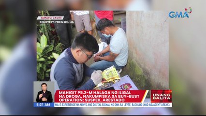 Mahigit P52.2-M halaga ng iligal na droga, nakumpiska sa buy-bust operation; Suspek, arestado | UB