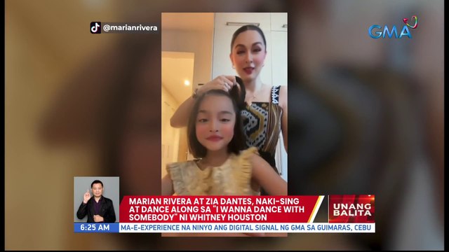 Marian Rivera at Zia Dantes, naki-sing at dance along sa I Wanna Dance with Somebody ni Whitney Houston | UB