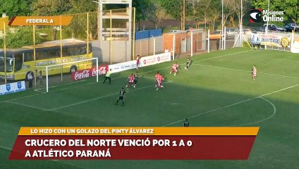 Crucero del Norte venció por 1 a 0 a Atlético Paraná