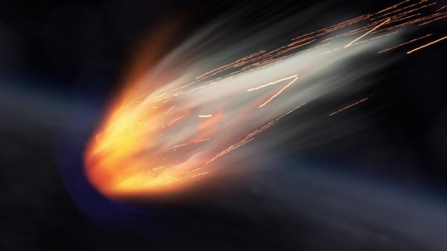 Fiery 'fireball' lights up the Scottish sky leaving the viewers hypnotised