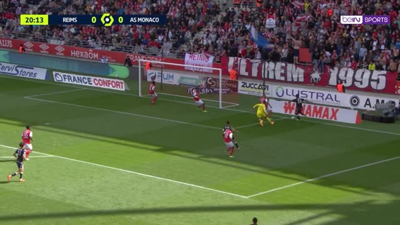 Monaco too strong for 10-man Reims