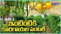 Villagers Farming Vegetables Infront Of Houses _ Peddapalli Dist _ V6 Weekend Teenmaar