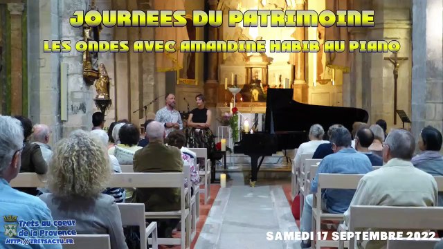 Journées du patrimoine TRETS 17sept2022 -Les Ondes avec Amandine HABIB au piano