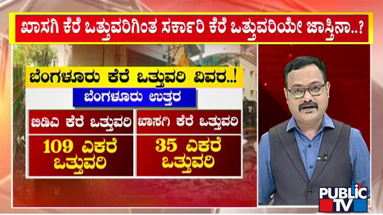 BDA Has Encroached Over 344 Acres Of Lakes In Bengaluru | Public TV