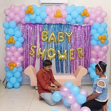 Baby shower decorations - under budget - empty space decor #fun #decor #babyshower #love #diy