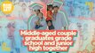 Middle-aged couple graduates grade school and junior high together | Make Your Day