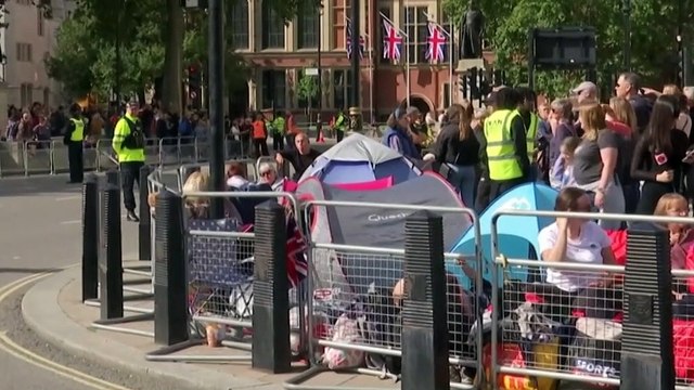 King Charles says he's been moved beyond measure by the numbers of people who've come to pay their respects to his mother