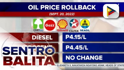 Higit P4 na bawas-presyo sa diesel at kerosene, ipatutupad bukas