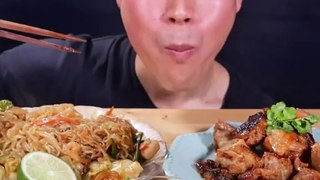 Fried Roasted meat with noodle | BayashiTV| Cooking show | Eating show| #shorts DJ社長の100万人チャレンジインスタライブを応援したい!!