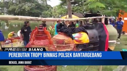 Event Lomba Kicau Burung Terkutut Perebutan Juara Tropy Dan Piagam Binmas Polsek Bantargebang